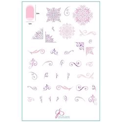 Put a Lil Swirl on it. Part two (CjS-134) Stampingplade, Clear Jelly Stamper